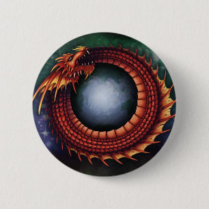 Ouroboros-Button Ronde Button 5,7 Cm