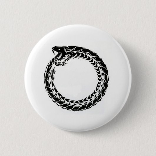 Ouroboros-Button Ronde Button 5,7 Cm (Voorkant)
