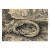 Ouroboros Dragon Biting it's Ewn Tail (Voorkant Horizontaal)
