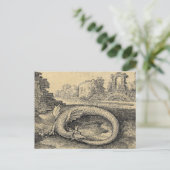 Ouroboros Dragon Biting it's Ewn Tail Briefkaart (Staand voorkant)