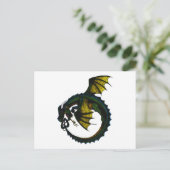 Ouroboros Dragon Briefkaart (Staand voorkant)