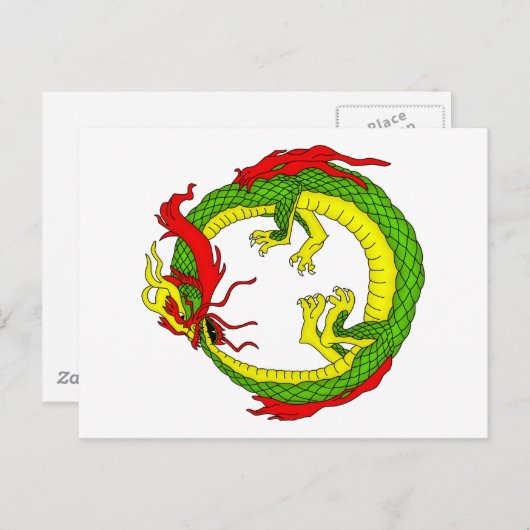 Ouroboros Dragon Briefkaart (Voorkant / Achterkant)