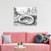 Ouroboros Dragon Canvas Afdruk (Insitu (Woonkamer))