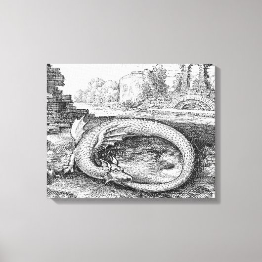Ouroboros Dragon Canvas Afdruk (Voorkant)