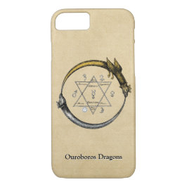 Ouroboros Dragons met naam iPhone 16 Plus Hoesje