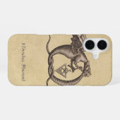 Ouroboros Draken met naam iPhone 16 Hoesje (Achterkant horizontaal)