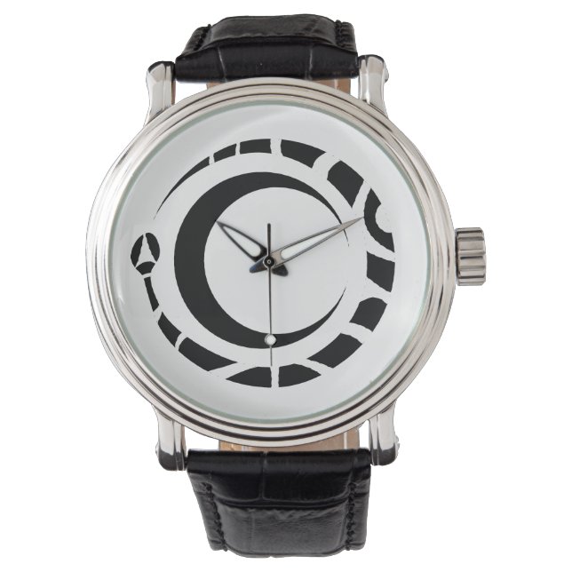 ouroboros en maan horloge (Voorkant)