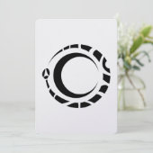 ouroboros en maan Pagan Wicca Alchemy Kaart (Staand voorkant)