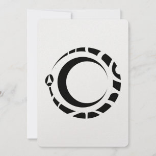 ouroboros en maan Pagan Wicca Alchemy Kaart