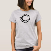 Ouroboros en maan Pagan Wicca Alchemy T-shirt (Voorkant)