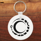 ouroboros en maan sleutelhanger (Voorkant)