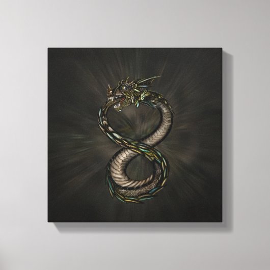 Ouroboros - Infinity Dragon Canvas Afdruk (Voorkant)