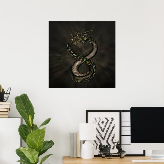 Ouroboros - Infinity Dragon Poster (Thuiskantoor)