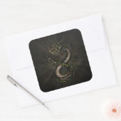 Ouroboros - Infinity Dragon Vierkante Sticker (Envelop)