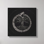 Ouroboros met levensboom canvas afdruk (Voorkant)