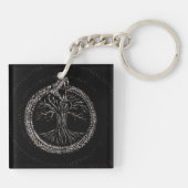 Ouroboros met levensboom sleutelhanger (Achterkant)