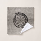 Ouroboros met Vegvisir Bad Handdoek (Wasdoekje)