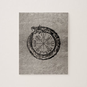 Ouroboros met Vegvisir Legpuzzel