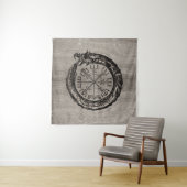 Ouroboros met Vegvisir Wandkleed (In situ)