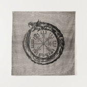 Ouroboros met Vegvisir Wandkleed (Voorkant)