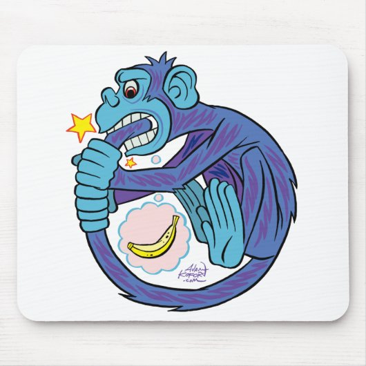 Ouroboros Monkey Mousepad Muismat (Voorkant)