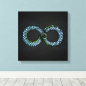Ouroboros - oneindig canvas afdruk (Insitu (Houten vloer))