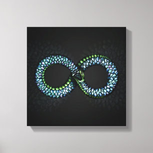Ouroboros - oneindig canvas afdruk