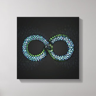 Ouroboros - oneindig canvas afdruk