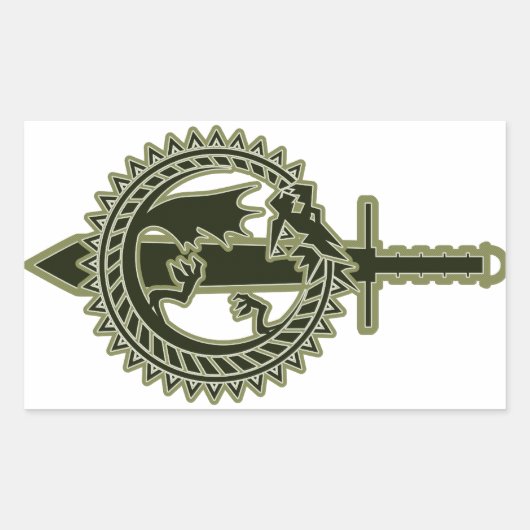 Ouroboros Rechthoekige Sticker (Voorkant)