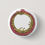 ouroboros ronde button 3,2 cm (Voorkant)