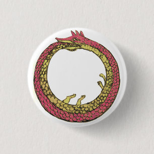 ouroboros ronde button 3,2 cm