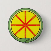 Ouroboros Ronde Button 5,7 Cm (Voorkant)