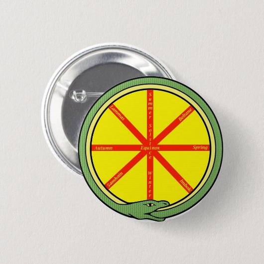 Ouroboros Ronde Button 5,7 Cm (Voorkant /achterkant)