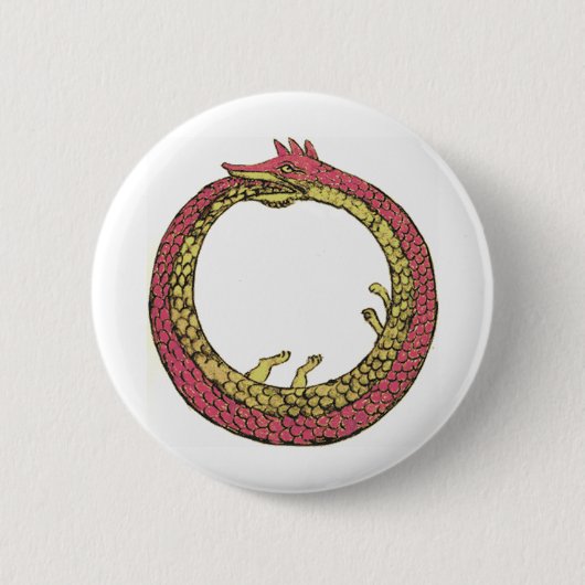 Ouroboros Ronde Button 5,7 Cm (Voorkant)