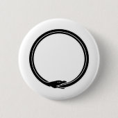 Ouroboros Ronde Button 5,7 Cm (Voorkant)