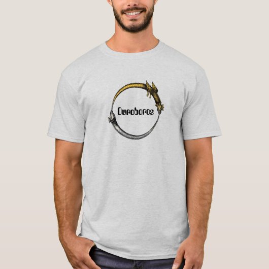 Ouroboros Slang en Draak T-shirt (Voorkant)