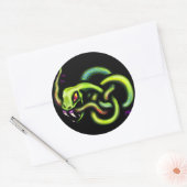 Ouroboros Snake Celtic Knot Ronde Sticker (Envelop)