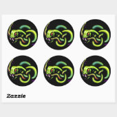 Ouroboros Snake Celtic Knot Ronde Sticker (Vel)