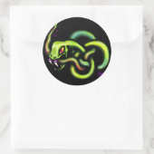 Ouroboros Snake Celtic Knot Ronde Sticker (Tas)
