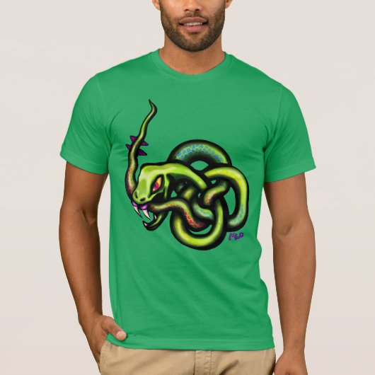 Ouroboros Snake Celtic Knot Tattoo T-shirt (Voorkant)