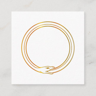 Ouroboros snake golden self-ingeing slang symbol informatiekaartje