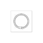 Ouroboros snake golden self-ingeing slang symbol rubberstempel (Afrduk)