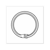 Ouroboros snake golden self-ingeing slang symbol  zelfinktende stempel (Design)