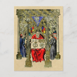 Ouroboros-symbool in het Alchemieboek Briefkaart