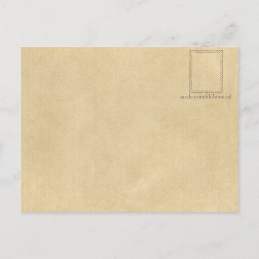 Ouroboros-symbool in het Alchemieboek Briefkaart (Achterkant)