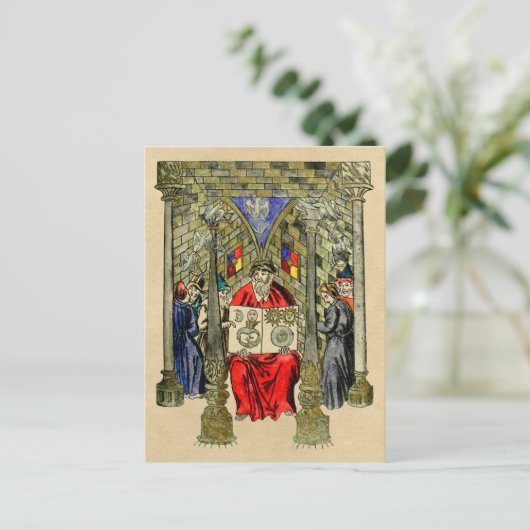 Ouroboros-symbool in het Alchemieboek Briefkaart (Staand voorkant)