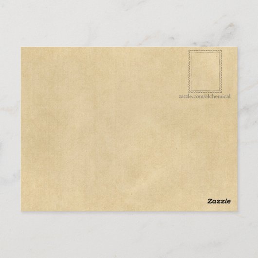 Ouroboros-symbool in het Alchemieboek Briefkaart (Achterkant)