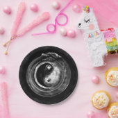 Ouroboros Yin - Yang Papieren Bordje (Feest)