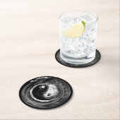 Ouroboros Yin - Yang Ronde Kartonnen Onderzetter (Insitu)