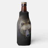 Ours Brun Grizzly Animal Vie Sauvage Forêt Jungle Flesjeskoeler (Fles Voorkant)